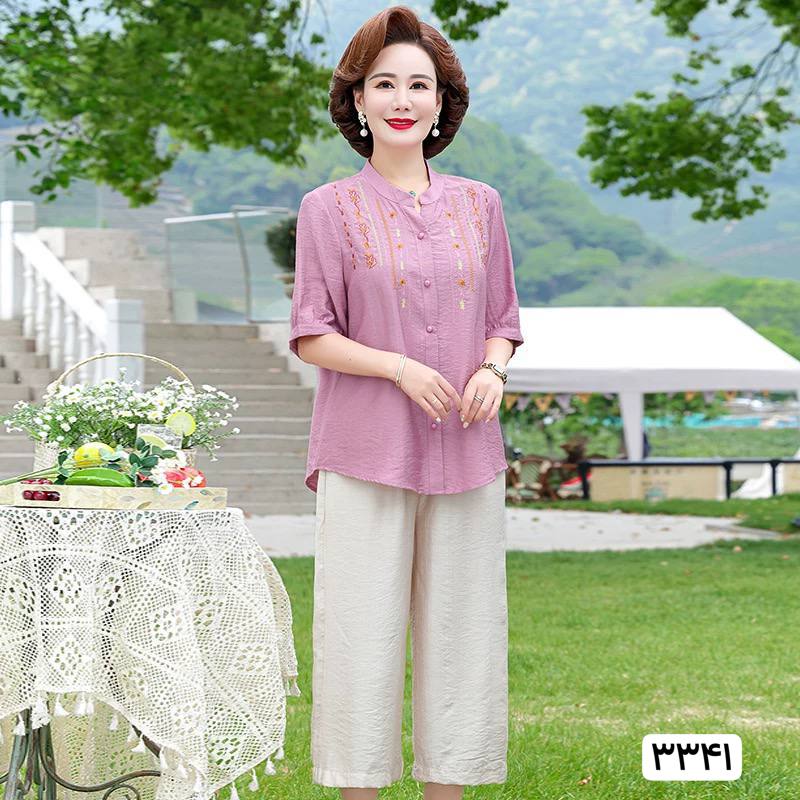 شومیز گلدوزی زنانه کد 417380