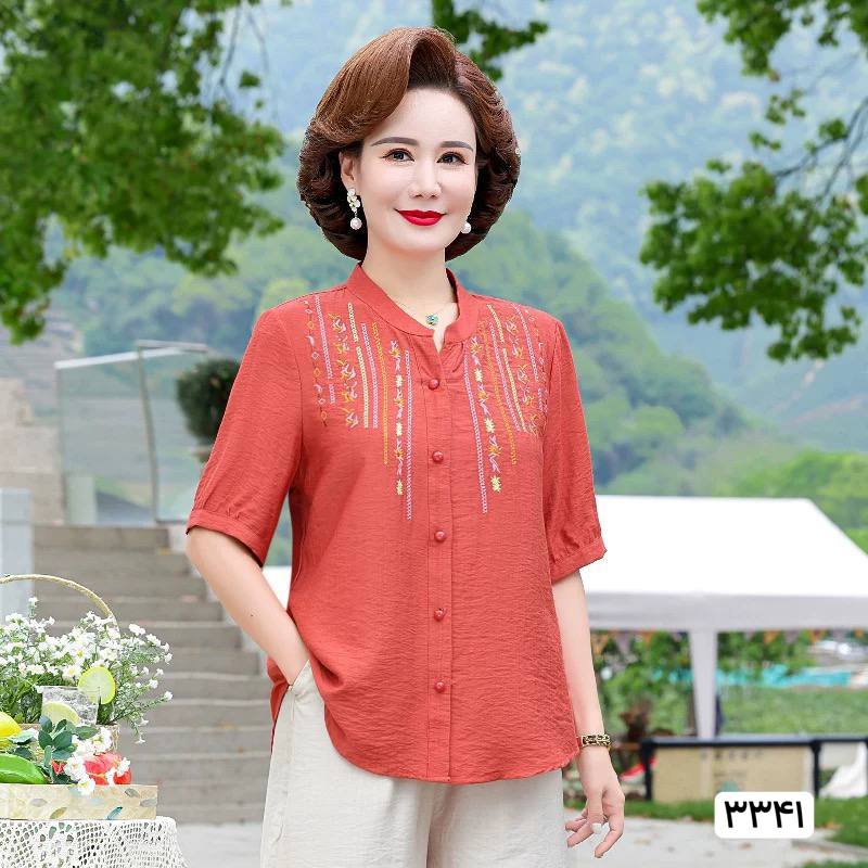 شومیز گلدوزی زنانه کد 417380