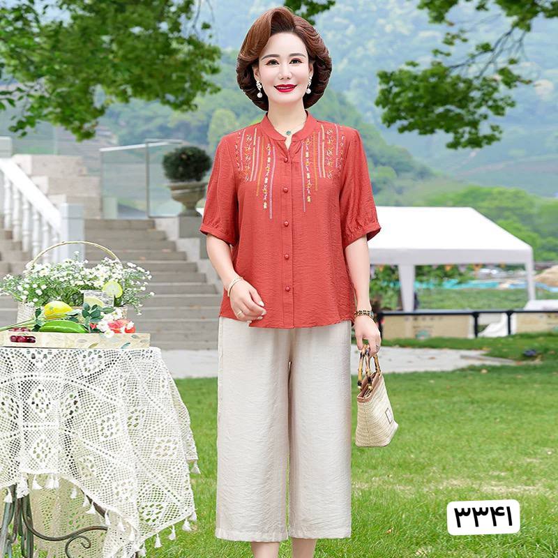 شومیز گلدوزی زنانه کد 417380
