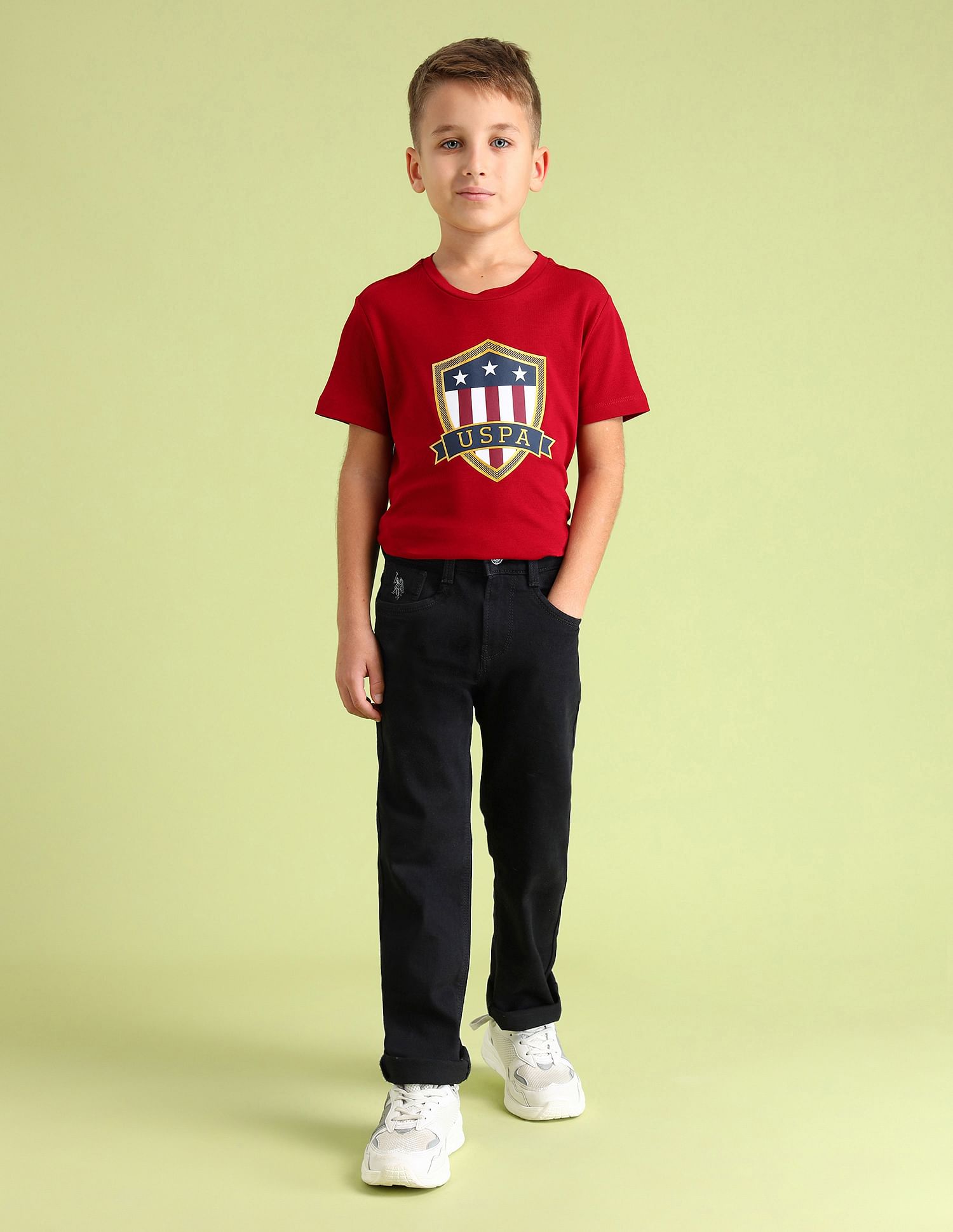 شلوار جینز پسرانه 27966 سایز 4 تا 16 سال مارک US POLO