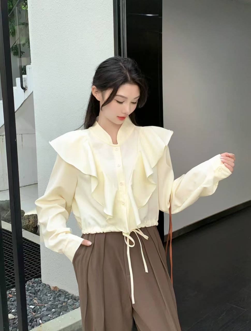 شومیز پایین گت دار زنانه کد 417388