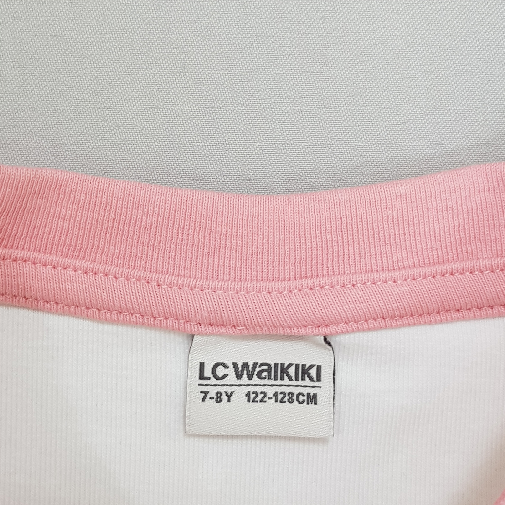 تی شرت دخترانه 27969 سایز 7 تا 14 سال کد 3 مارک LC WALKIKI   *