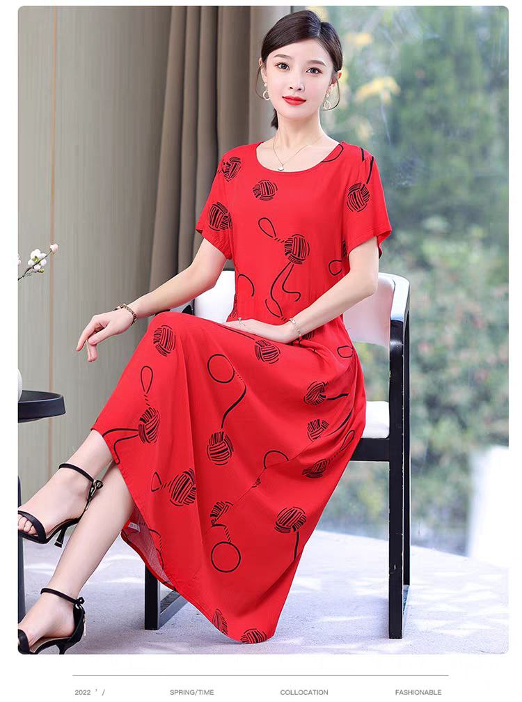پیراهن نخی زنانه کد 417401