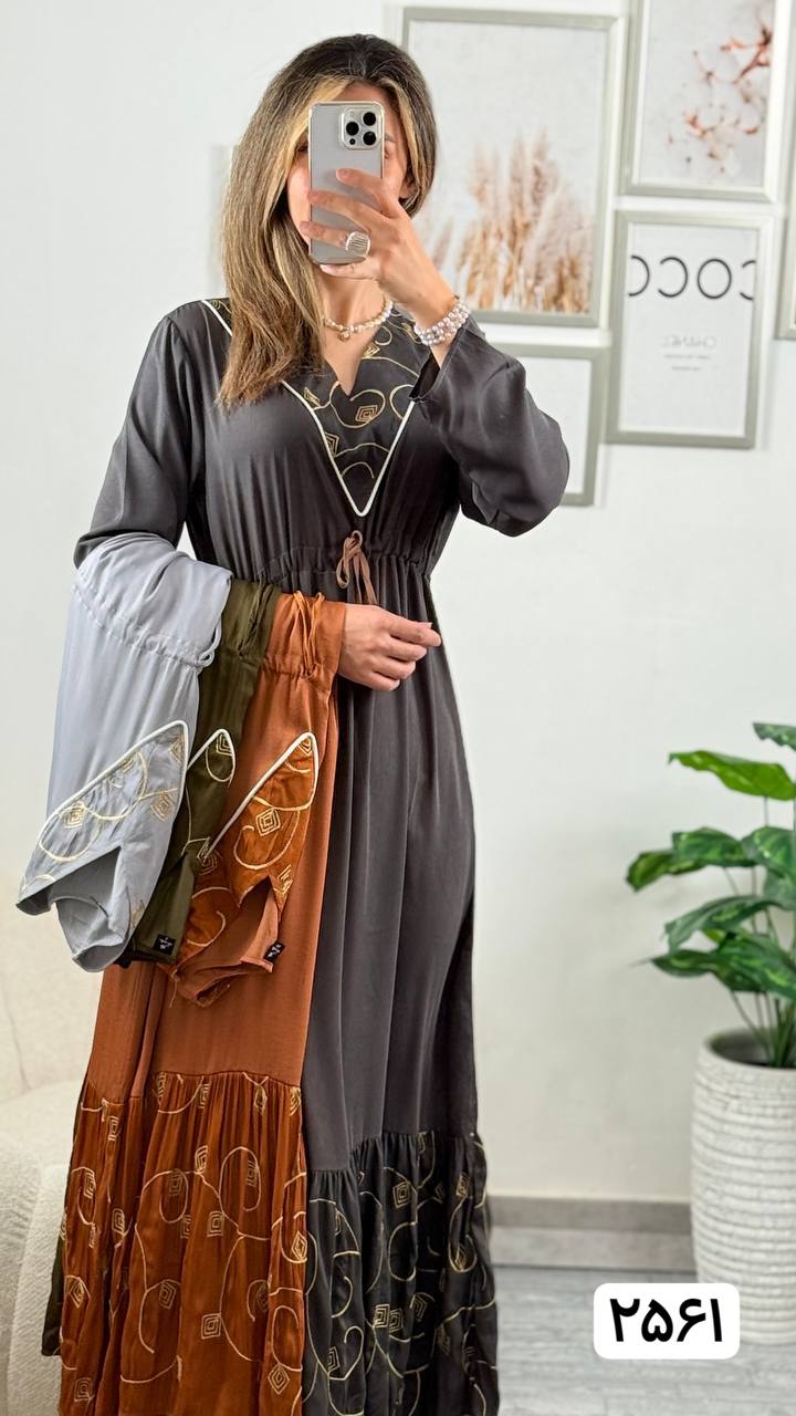 پیراهن گلدوزی زنانه کد 417402