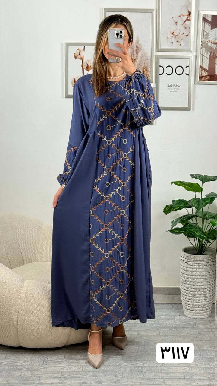 پیراهن گلدوزی زنانه کد 417403