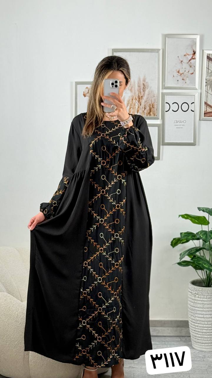 پیراهن گلدوزی زنانه کد 417403