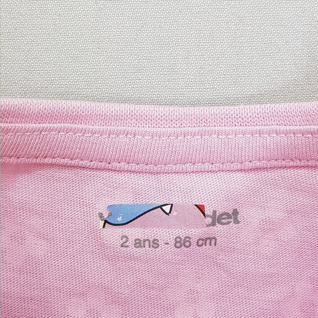 تی شرت دخترانه 27937 سایز 2 تا 14 سال مارک VertBaudet