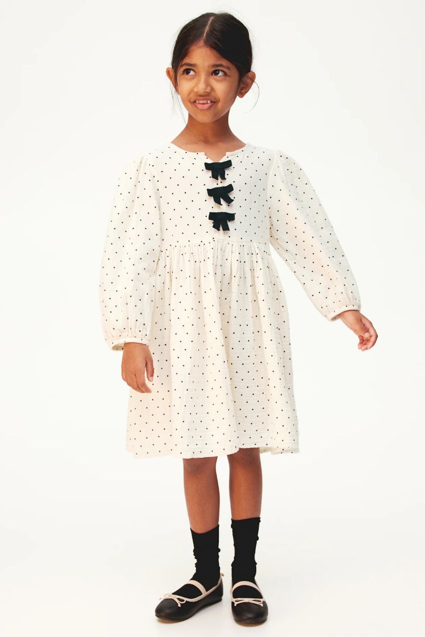 سارافون دخترانه 27745 سایز 1.5 تا 12 سال مارک H&M