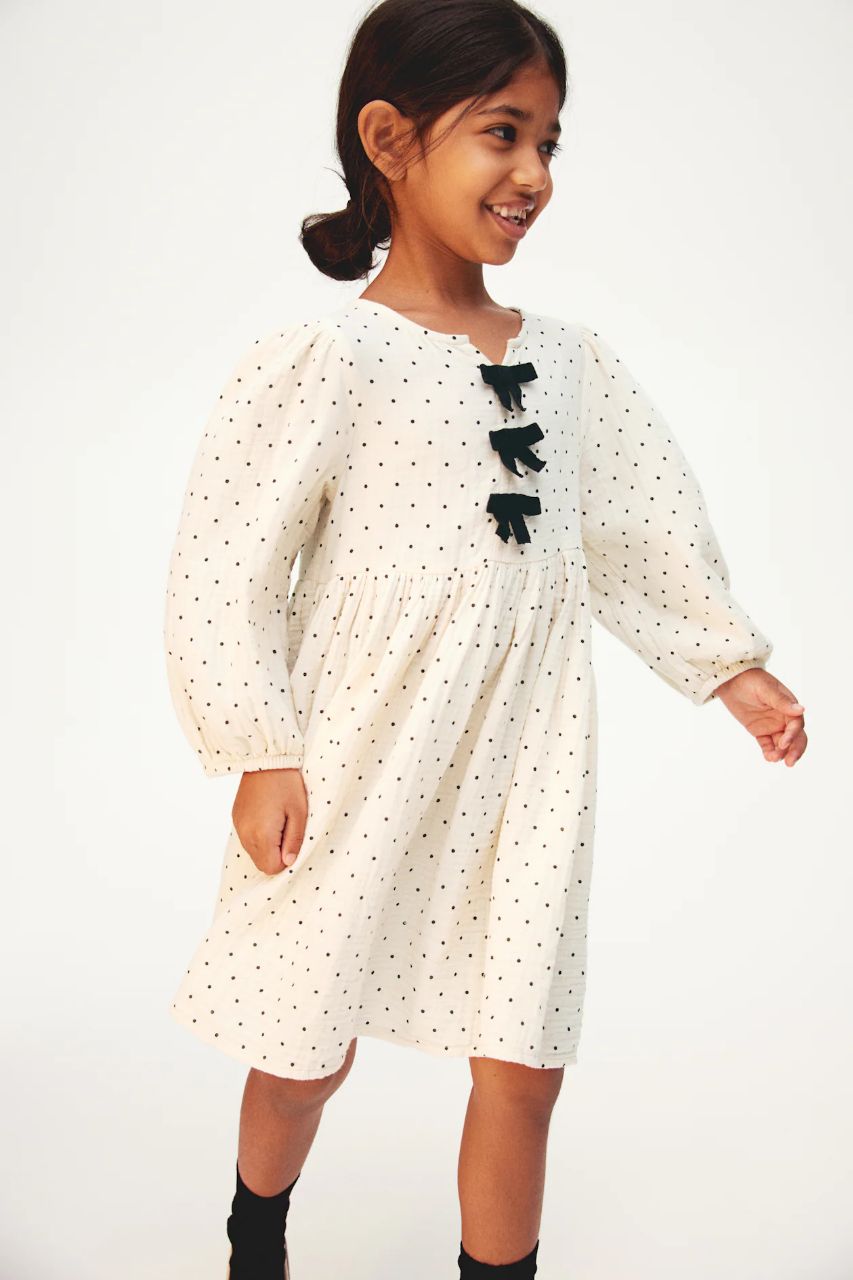 سارافون دخترانه 27745 سایز 1.5 تا 12 سال مارک H&M