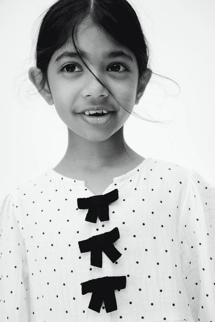 سارافون دخترانه 27745 سایز 1.5 تا 12 سال مارک H&M