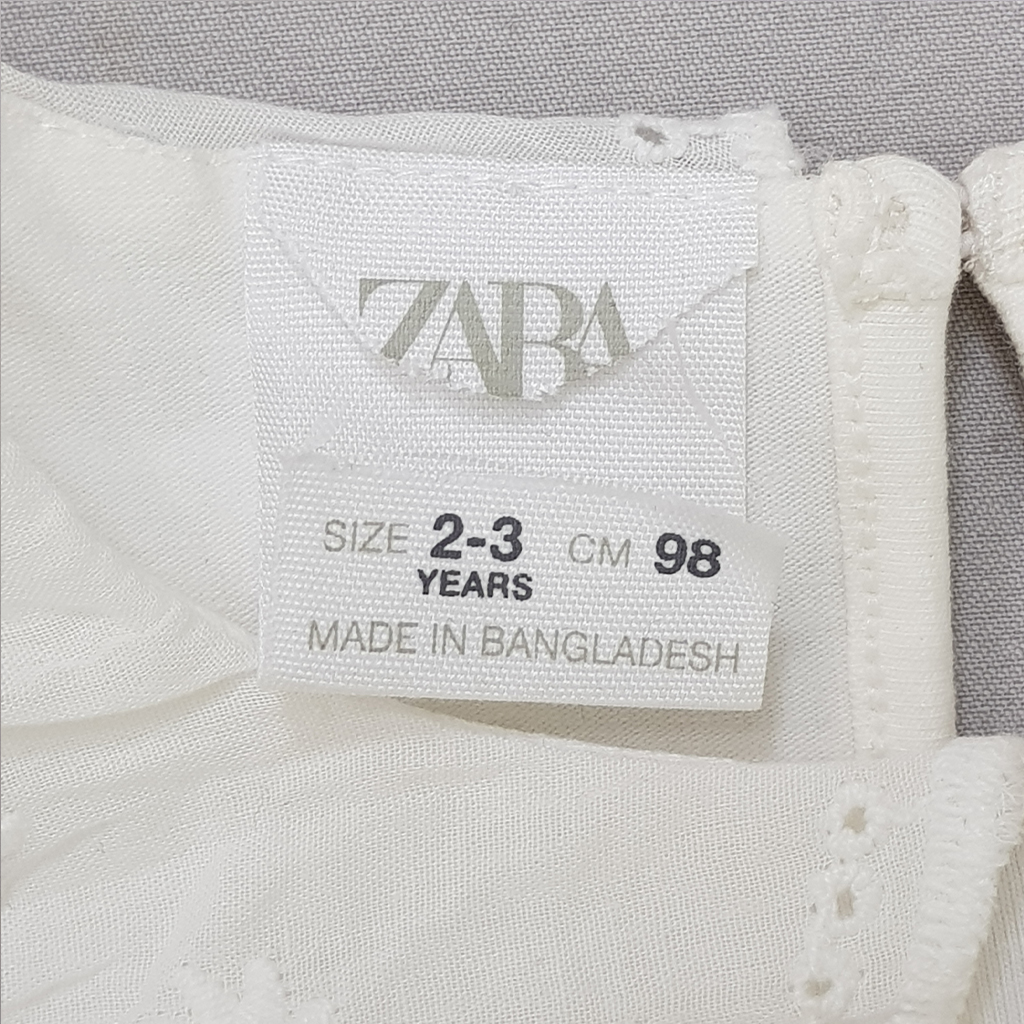 بادی دخترانه 27957 سایز 9 ماه تا 6 سال مارک ZARA   *