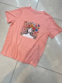 تیشرت نخ پنبه دخترانه کد 417446