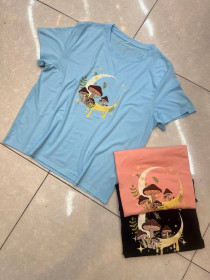 تیشرت نخ پنبه دخترانه کد 417453