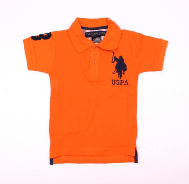 تی شرت یقه دار پسرانه 40029 سایز 4 تا 10 سال مارک US POLO