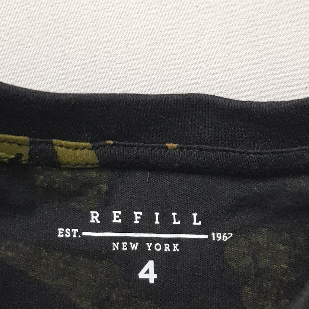 تی شرت پسرانه 28251 سایز 4 تا 10 سال کد 3 مارک Refill