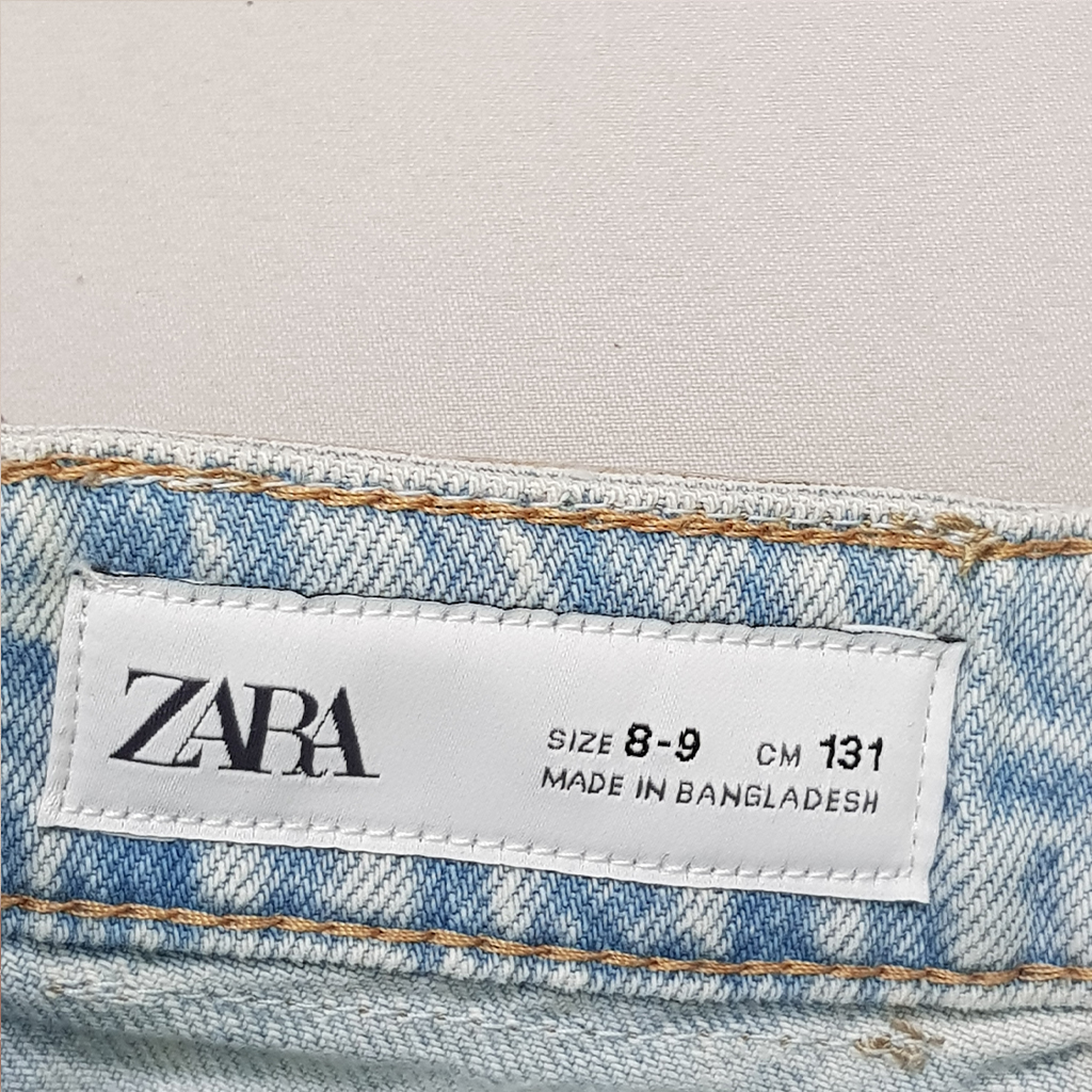شلوار جینز دخترانه 28389 سایز 6 تا 14 سال مارک ZARA