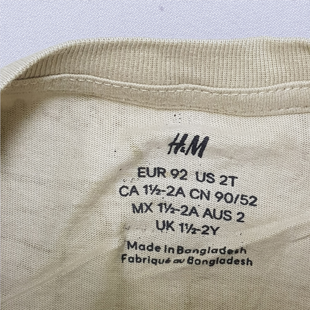تی شرت پسرانه 27998 سایز 1.5 تا 12 سال مارک H&M   *