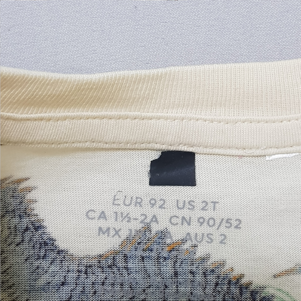 تی شرت پسرانه 28409 سایز 1.5 تا 10 سال کد 4 مارک H&M