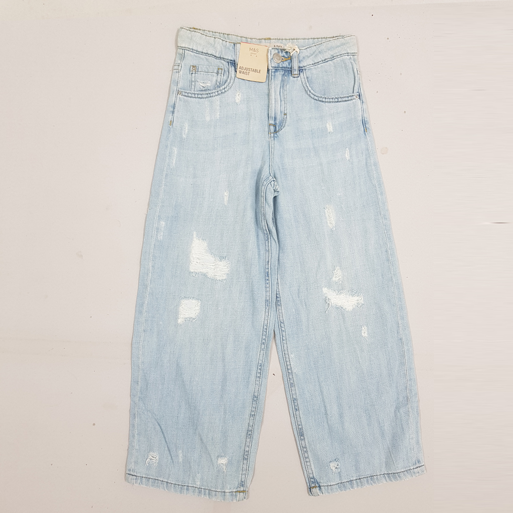 شلوار جینز دخترانه 28425 سایز 6 تا 16 سال مارک M&S