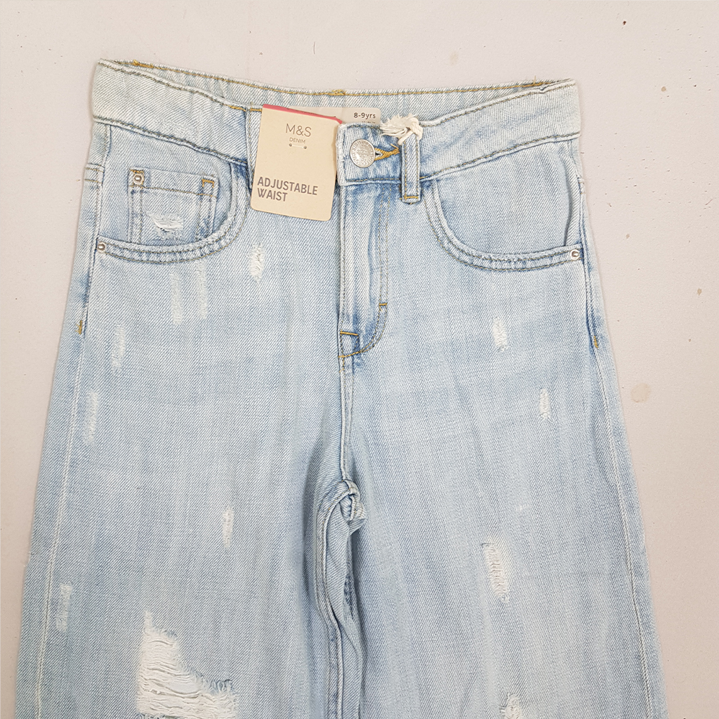 شلوار جینز دخترانه 28425 سایز 6 تا 16 سال مارک M&S