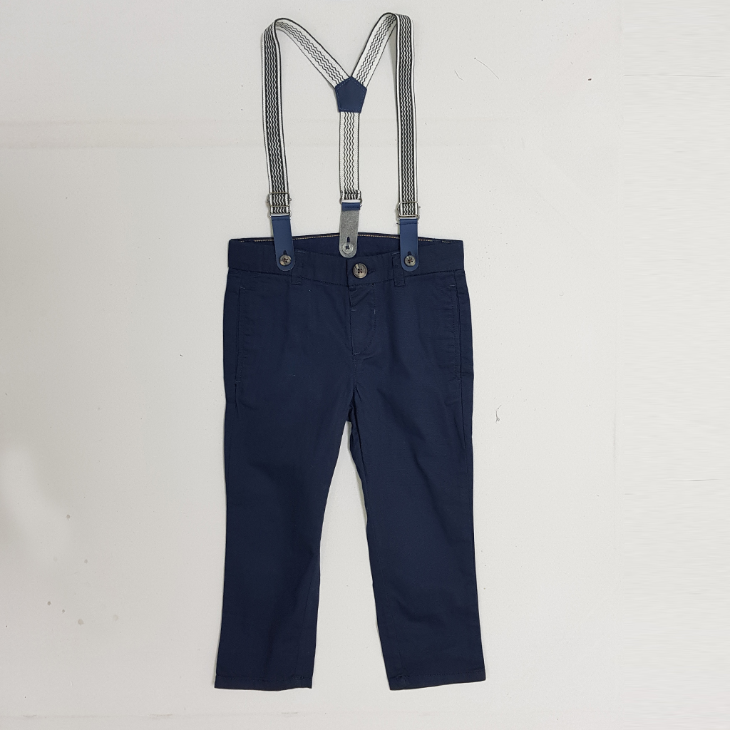 ست پیراهن و شلوار ساسبندار پسرانه 28439 سایز 1.5 تا 10 سال مارک H&M
