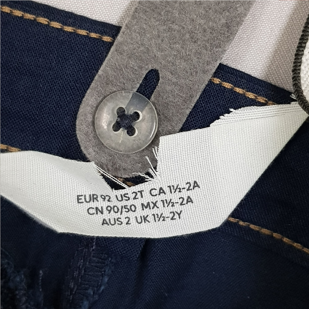 ست پیراهن و شلوار ساسبندار پسرانه 28439 سایز 1.5 تا 10 سال مارک H&M