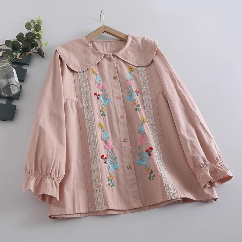 شومیز گلدوزی زنانه کد 417890