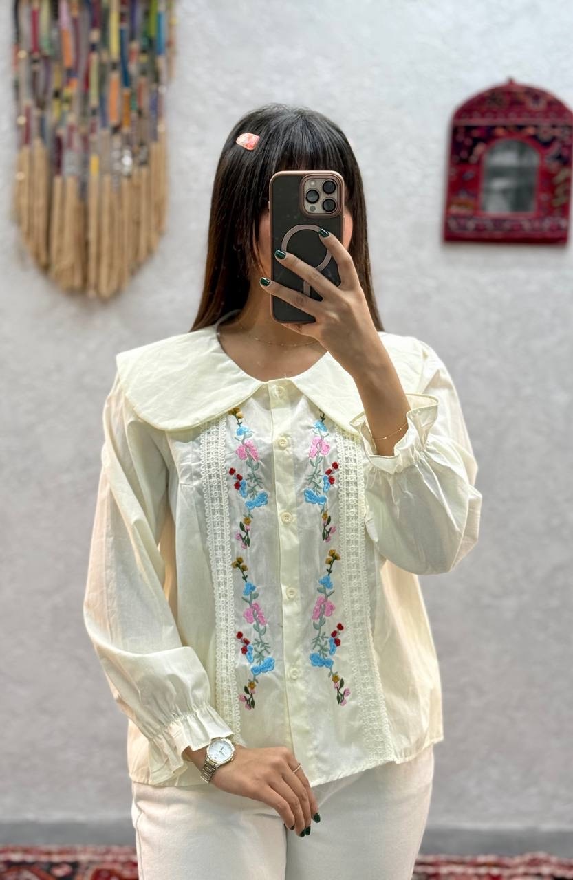 شومیز گلدوزی زنانه کد 417890