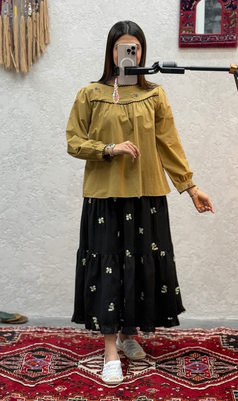 شومیز گلدوزی زنانه کد 417891
