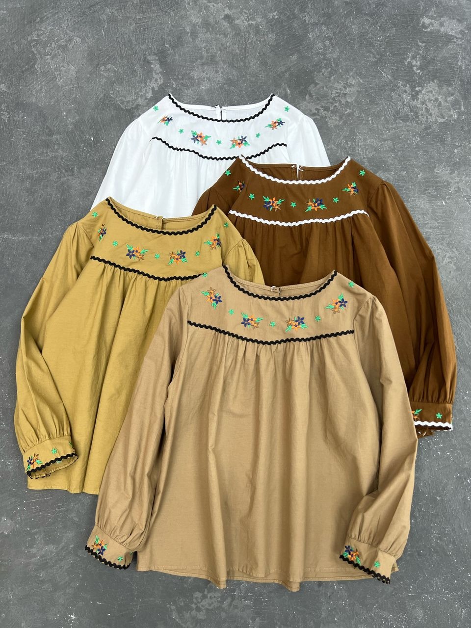 شومیز گلدوزی زنانه کد 417891