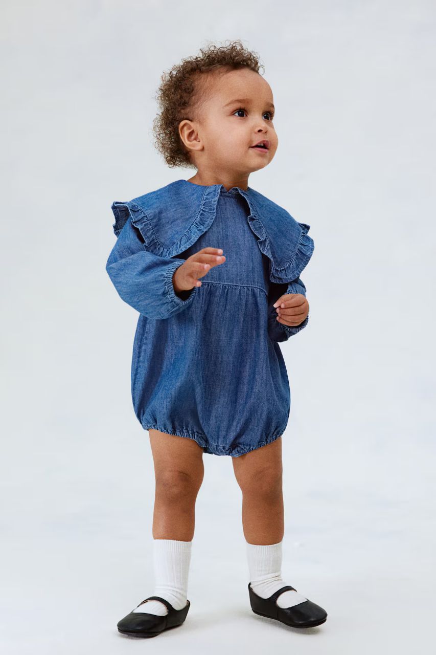بادی دخترانه 28622 سایز 4 ماه تا 2 سال مارک H&M