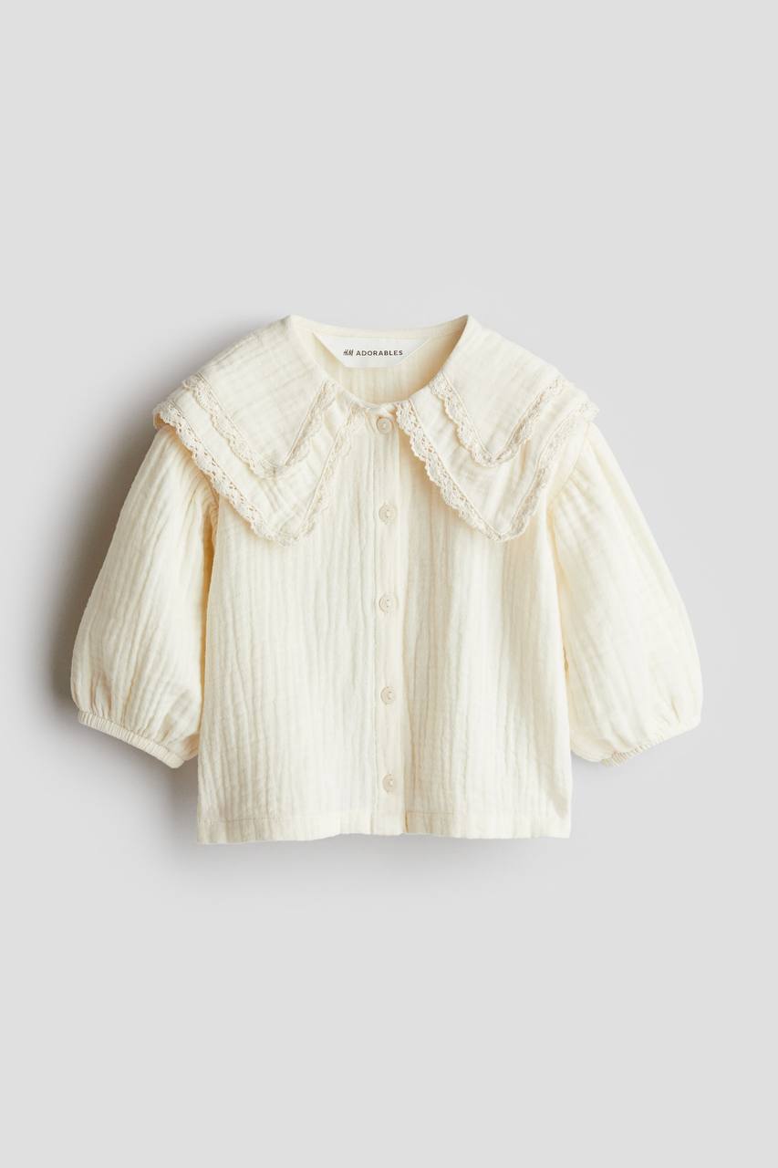 شومیز دخترانه 28606 سایز 4 ماه تا 10 سال مارک H&M   *