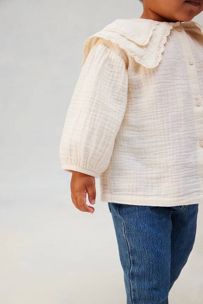 شومیز دخترانه 28606 سایز 4 ماه تا 10 سال مارک H&M   *