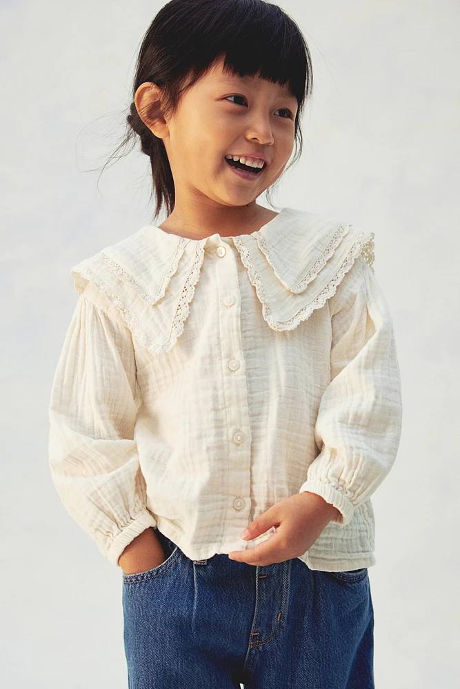 شومیز دخترانه 28606 سایز 4 ماه تا 10 سال مارک H&M   *
