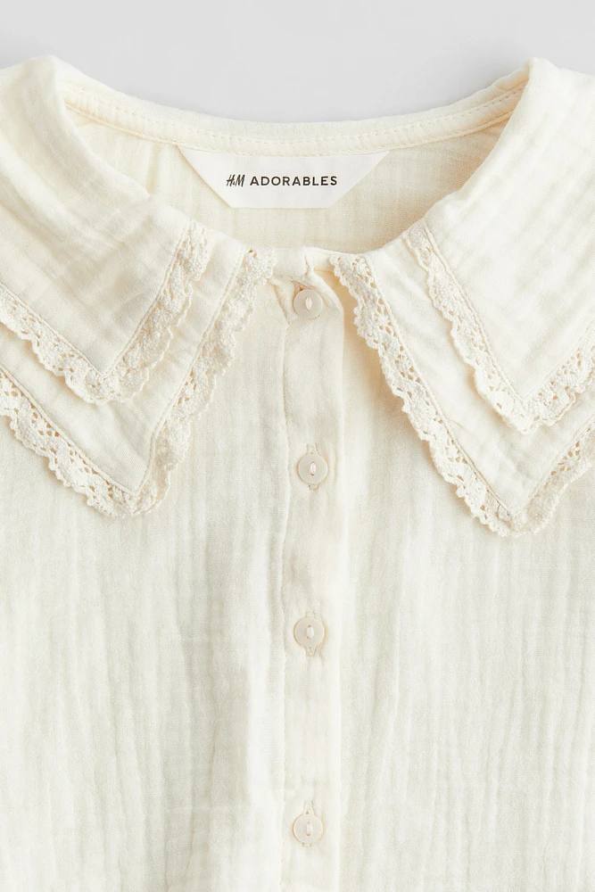 شومیز دخترانه 28606 سایز 4 ماه تا 10 سال مارک H&M   *