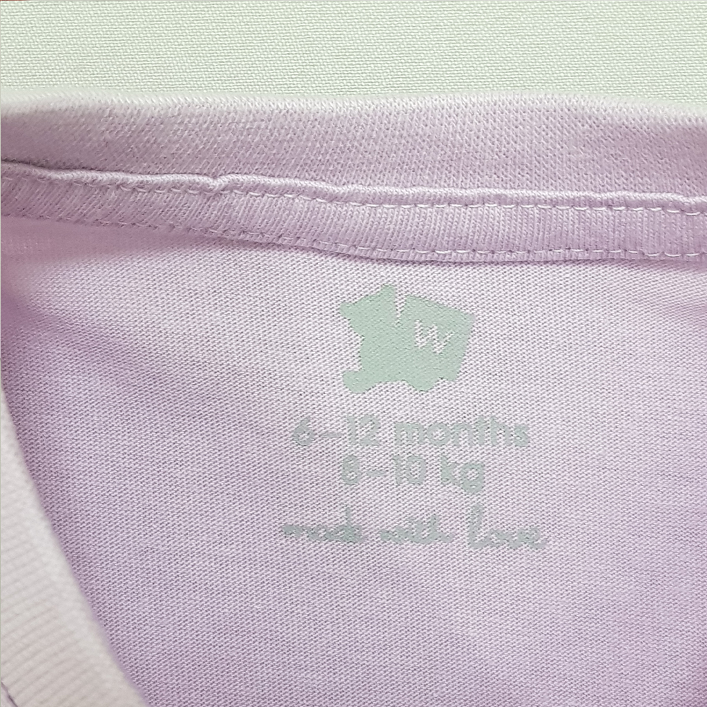 ست بلوز و پیشبندار دخترانه 28563 سایز 1 تا 36 ماه مارک Woolies