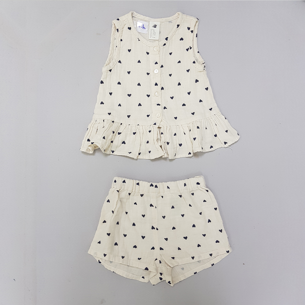 ست دخترانه 28653 سایز 9 ماه تا 4 سال کد 2 مارک H&M
