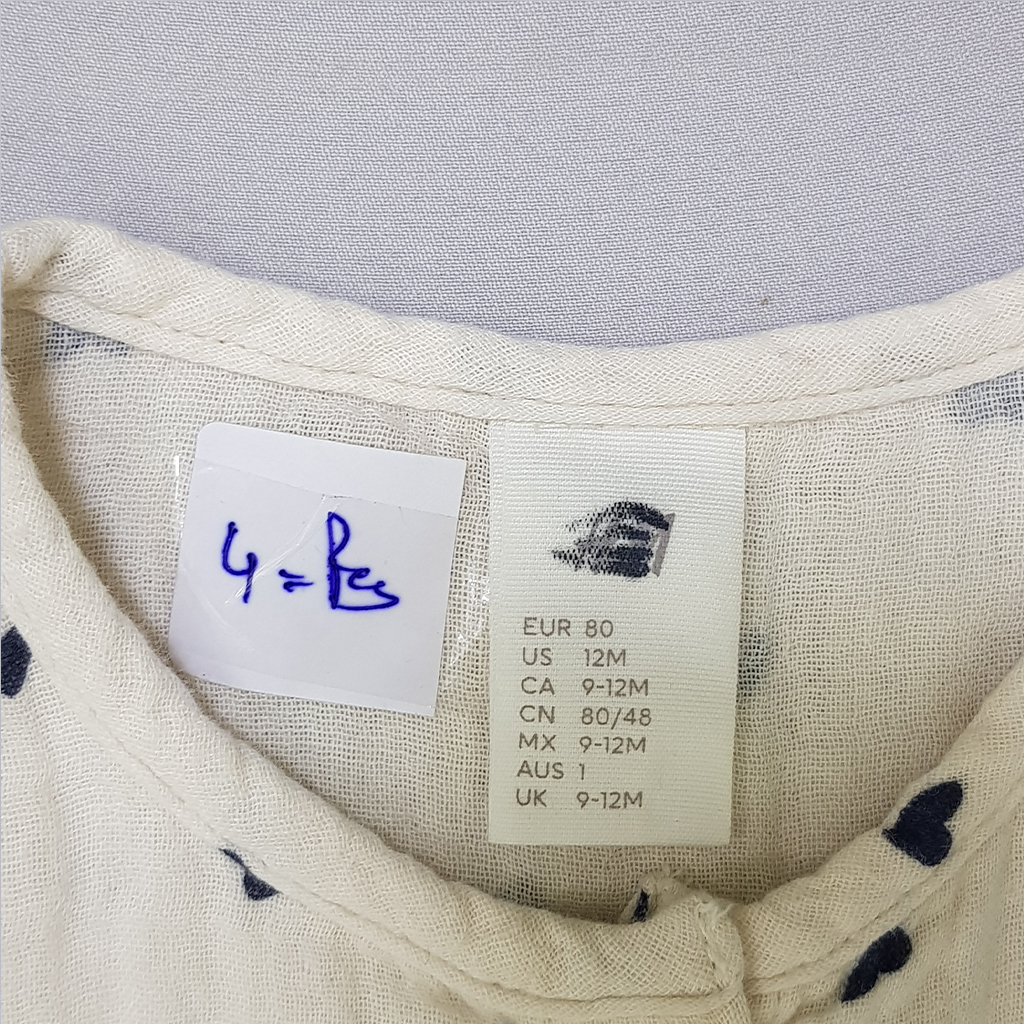 ست دخترانه 28653 سایز 9 ماه تا 4 سال کد 2 مارک H&M