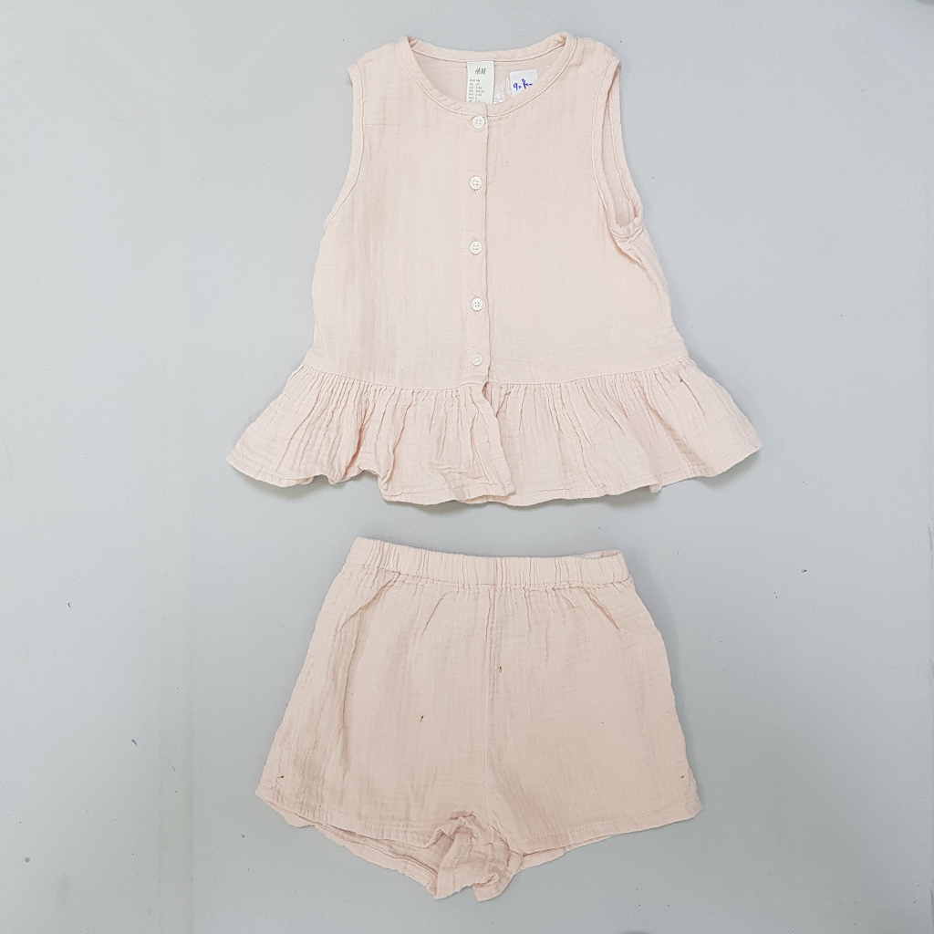 ست دخترانه 28649 سایز 4 ماه تا 4 سال مارک H&M