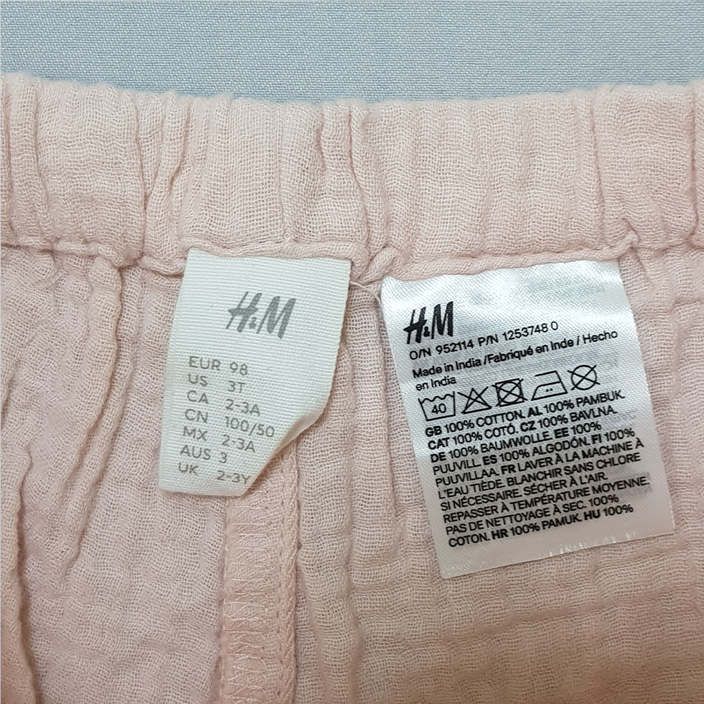 ست دخترانه 28649 سایز 4 ماه تا 4 سال مارک H&M