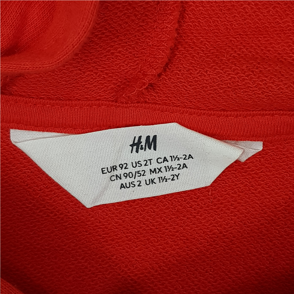 هودی دخترانه 28694 سایز 1.5 تا 12 سال مارک H&M