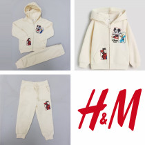 ست سویشرت شلوار پسرانه 28740 سایز 2 تا 10 سال مارک H&M