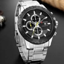 ساعت مچی مردانه مدل کرنوگراف برند 8334 CURREN کد 2158
