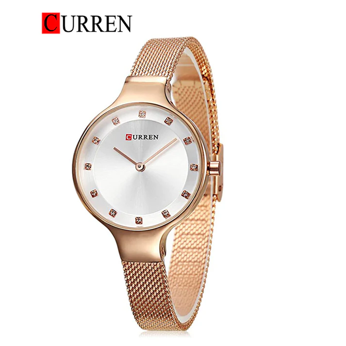ساعت مچی زنانه برند CURREN 9008 کد 2363
