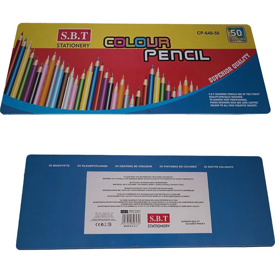 مداد رنگی 50 رنگ SBT (مدل CP 648) کد 2320