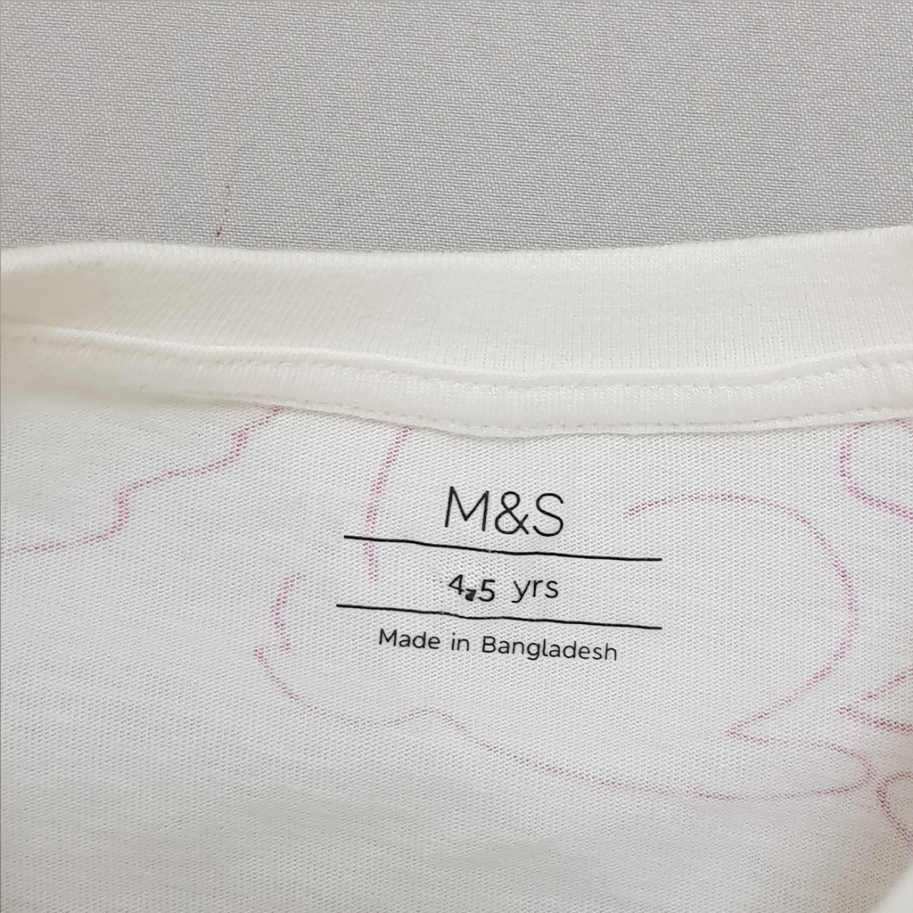 بلوز دخترانه 28762 سایز 3 تا 7 سال کد 2 مارک M&S