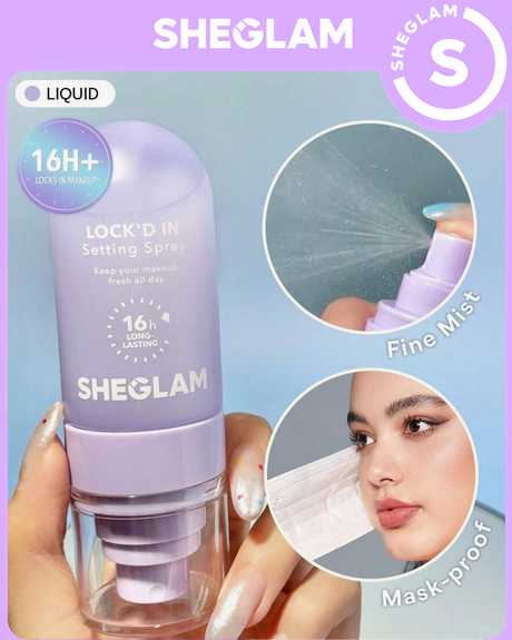 اسپری فیکس مات کننده شیگلم مدل LOCK’D IN کد 2345