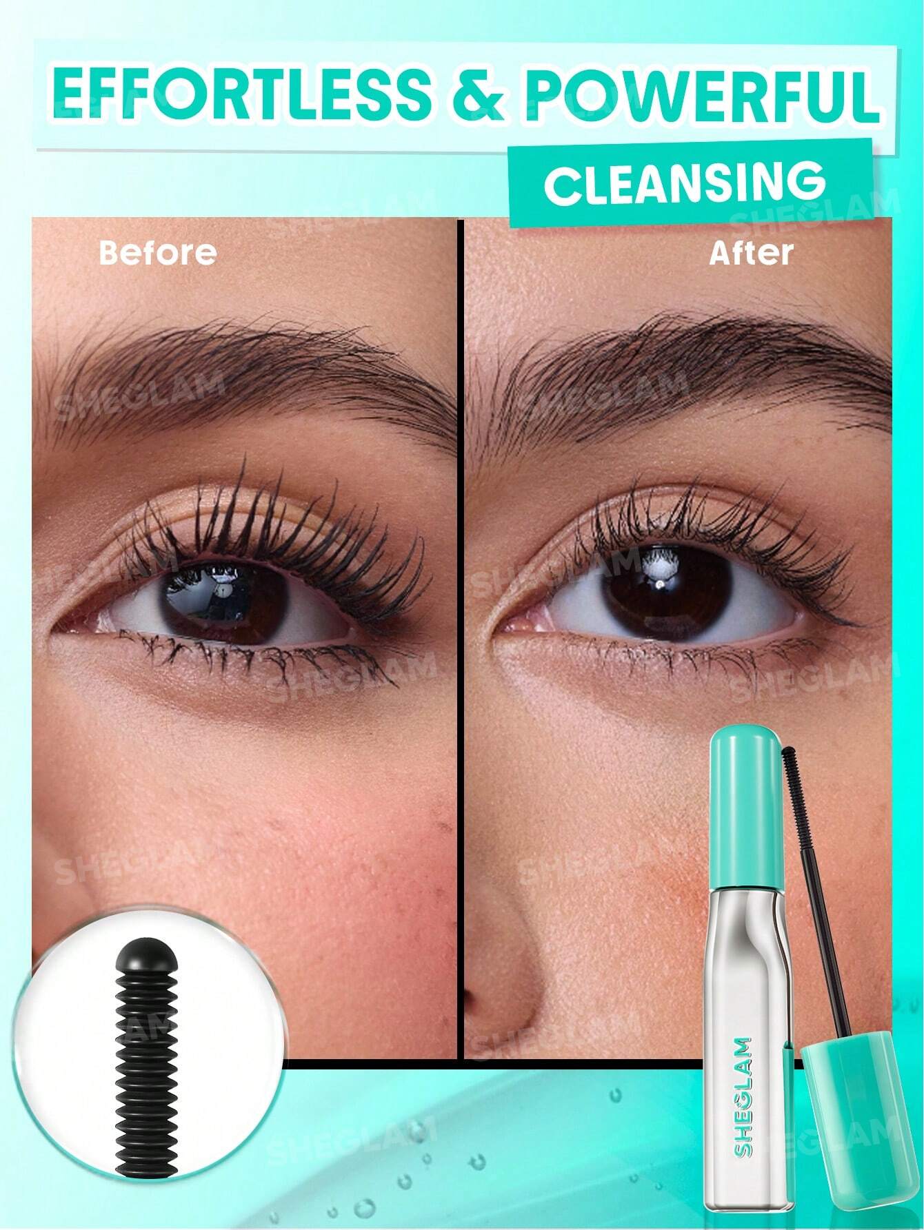 ریمل درمانی و پاک‌کننده آسان مژه شیگلم کد 2725