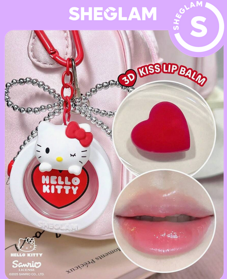 بالم لب شیگلم Hello Kitty｜SHEGLAM 3D Kiss Lip Balm کد 2591