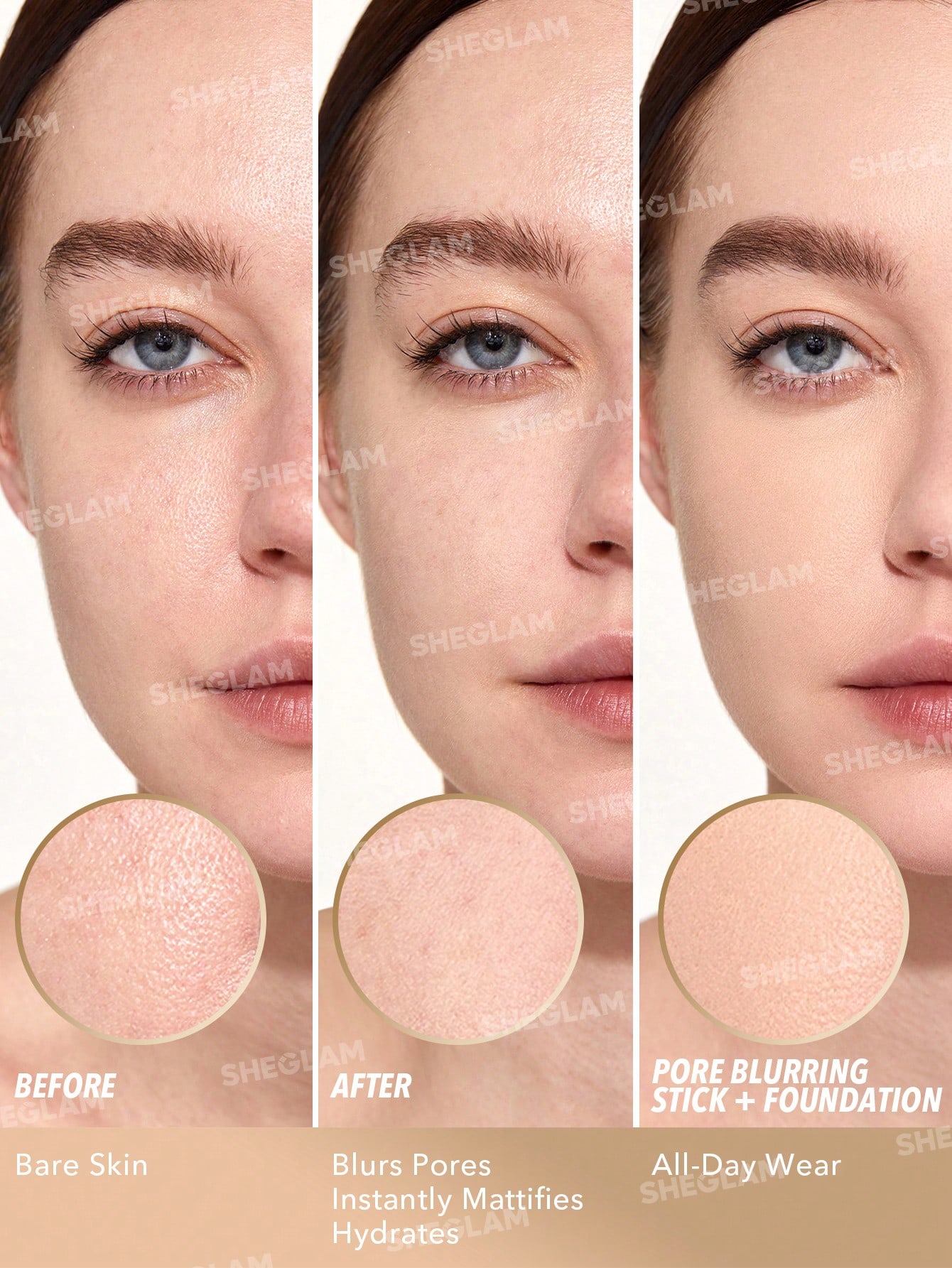 پنکیک کنترل چربی شیگلم SHEGLAM Velvet Veil Oil Control Powder کد 2732